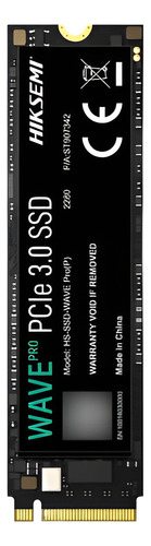 Disco Ssd 512gb Hiksemi Wave Pcie Nvme Negro