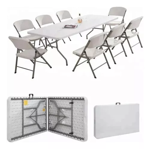  Flystoo Mesa plegable portátil para exteriores, mesa plegable  para camping, picnic, mesa plegable para portátil, mesa plegable  multifuncional para oficina en casa (color blanco) : Productos de Oficina