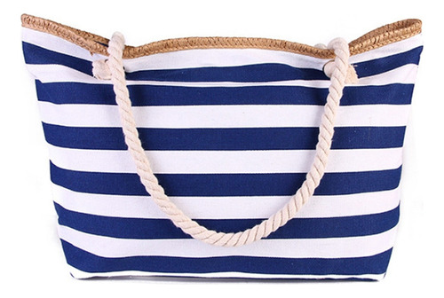 Bolso De Playa Reutilizable Con Cremallera Lisa