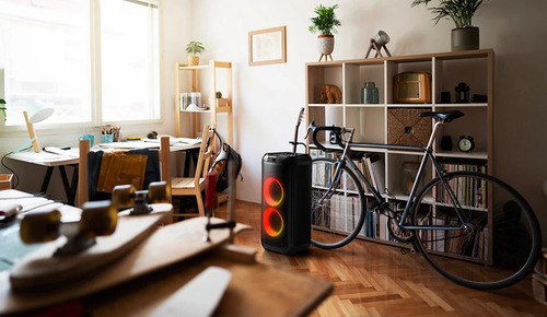 Bocina Philips Party Speaker TAX4209/78 portátil con bluetooth negra 127V