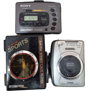 Lote 5 Walkmans Diversos Sony Wm-fx42 Aiwa International (Usado)