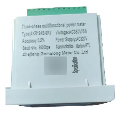 Multimedidor Electrico Trifasico Lcd Con Rs485 + 3 Ti 1000/5