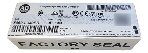 Allen Bradley 5069-l340er Plc Compactlogix 4mb