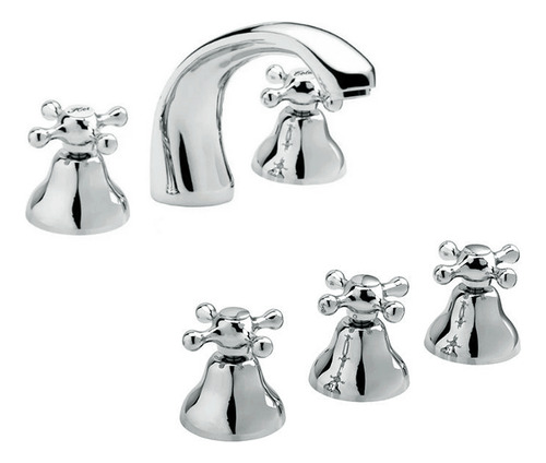 Imagen 1 de 5 de Griferia Lavatorio Bidet Peirano Cromo Y P