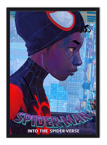Cuadro Enmarcado - Póster Spiderman Miles Morales 