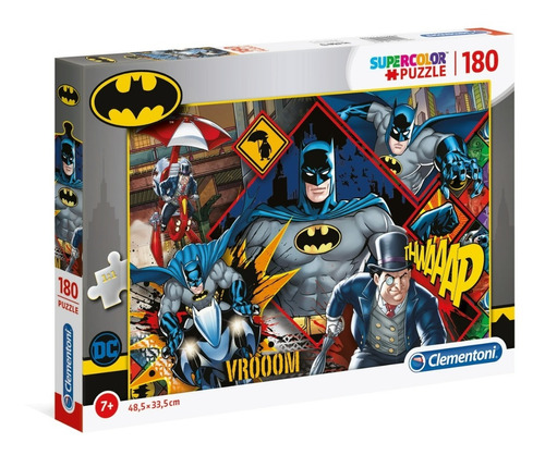 Imagen 1 de 5 de Puzzle Batman 180 Piezas Infantil Dc Clementoni En La Plata