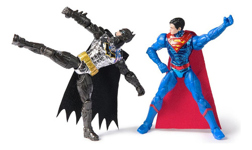 Dc Comics, Pack 2 Bonecos Com Asa De Morcego Metal Force