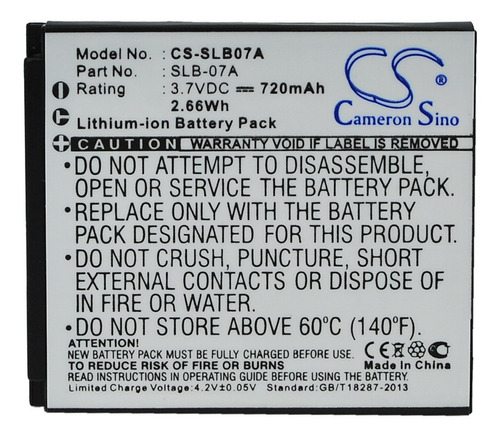 Bat Compatible Con Samsung St50 Slb07a 720 3.7