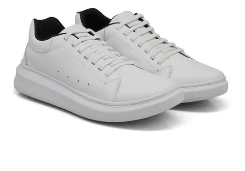 T nis Masculino Casual Couro Leg timo Sola Alta Confort vel