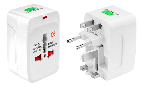 Adaptador De Tomada Universal Para Viagem Pino Retrátil Internacional