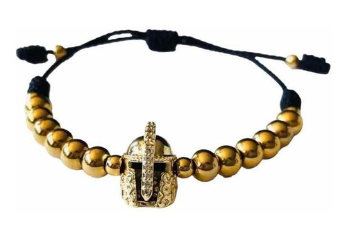 Pulsera Manilla Para Hombre En Acero Con Casco De Gladiador