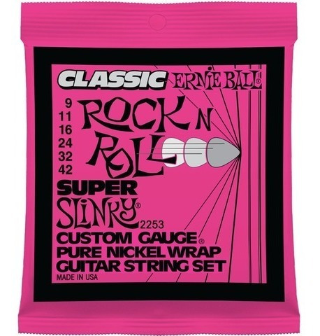 Encordadura Ernie Ball  Classic Super Slinky  Guitarra 2253