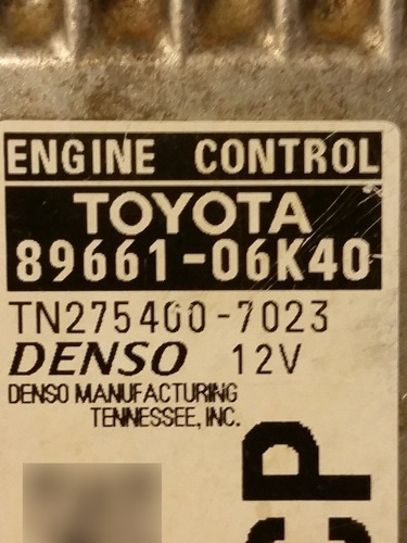 2012-14 Toyota Camry Computadora 89661-06k40 Ecm Ecu