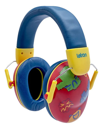 Abafador de Ruídos Infantil Letron Color Joy Leonora – Proteção Auditiva com Conforto e Estilo