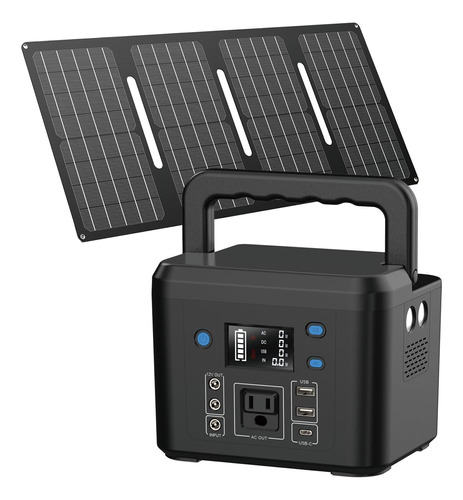 Kit De Panel Solar De 40 W Y Estación De Energía Portátil De
