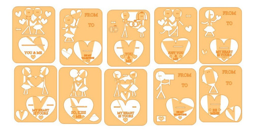 Mas De 100 Vectores Para Corte Laser De San Valentin