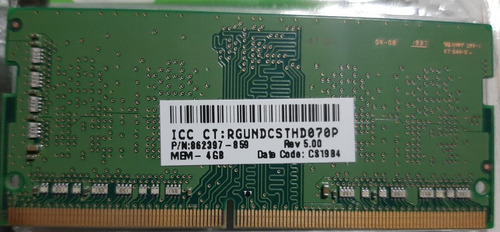 Memoria Ram 4 Gb Samsung Para Notbook (usada)