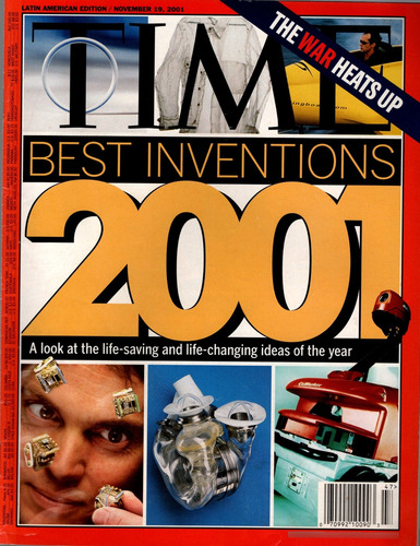 Revista Time - Best Inventions 2001 - Em Inglês - Nov/2001 (Usado)