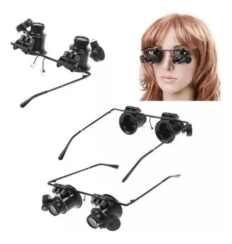 Lupa Tipo Lentes Con Luz Led 9892a-11