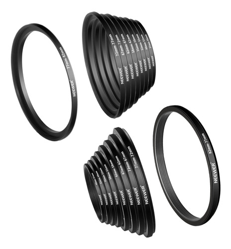 Kit De Anillos Adaptadores Para Filtros Y Lentes De Cámara N