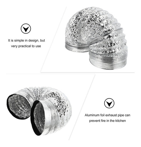 Tubo De Escape Flexible Para Campana Extractora De Aire Con.