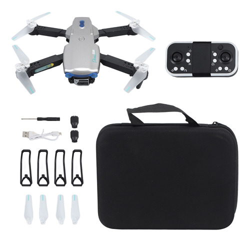 Drone Rc Quadcopter Plegable Con Cámara Dual 4k De 4 Vías