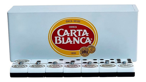 Domino Carta Blanca En Caja Plastico