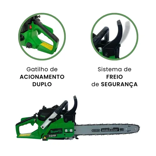 Motosserra A Gasolina Profissional Sabre 40cm Trapp Mtx-410