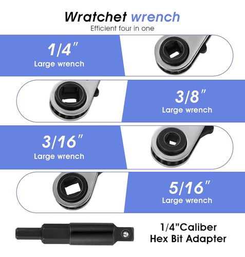 Hvac Service Wrench Tools 3/8 1/4 5/16'' 3/16''air Conditi