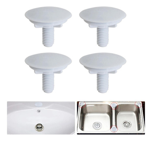 6 X 4 Uds. Tapón Ciego Para Tapa De Agujero De Grifo De