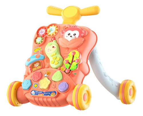 Baby Push Walkers Music Learning Toy Gift Para Niños Y