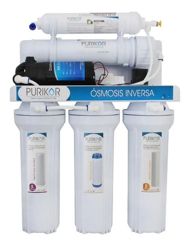 Purificador De Agua Osmosis Inversa Purikor 100 Gpd 5 Etapas