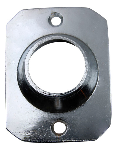 Brida Redonda Base Rectangular De 1 Inch. Cromo