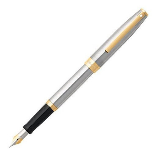 Sheaffer Sagaris, Cromo Cepillado, Tono De Ajuste Del Oro, P