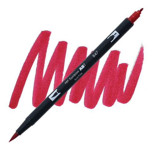Imagem 1 de 1 de Dual Brush Pen Tombow Crimson 847