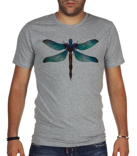 Remera De Hombre Libelula Dragonfly Diseño Dibujo Art