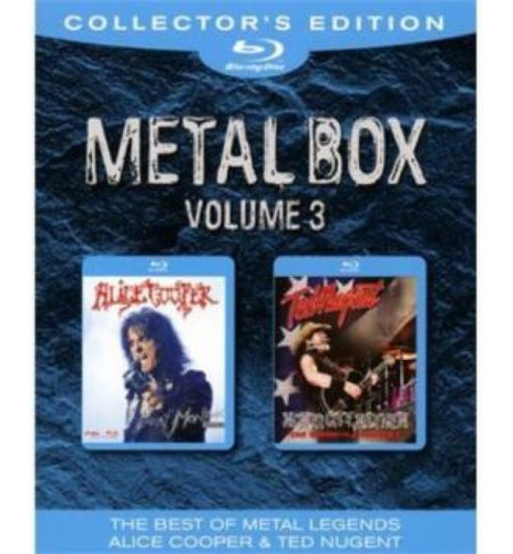 Blu-ray Doble Alice Cooper & Ted Nugent Metal Box Vol. 3