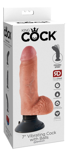 Vibrador Consolador King Cock Balls 7 Sexshop