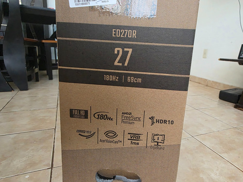 Monitor Gamer Acer Con Pantalla De 27 180hz Y Resolución Fu (Usado)