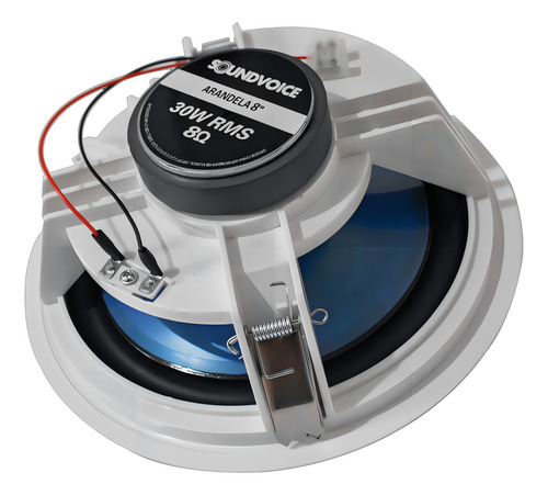 Arandela Soundvoice 8 Ar08 Branca 30w Redonda