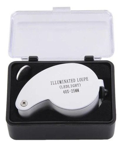 Lupa Joyero Portatil De Bolsillo Con Luz Led Uv