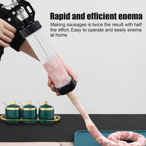 Máquina Manual Para Hacer Salchichas Tubos De Embudo Para Re