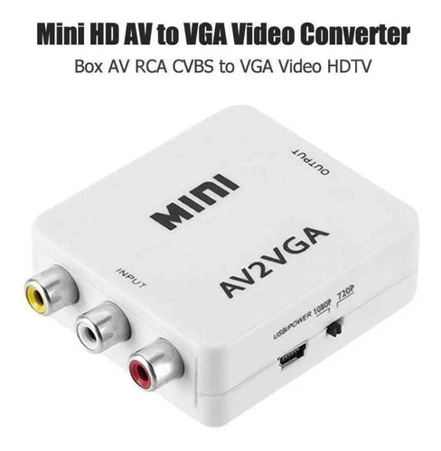 Conector Vga A Hdmi Hd Video Converter