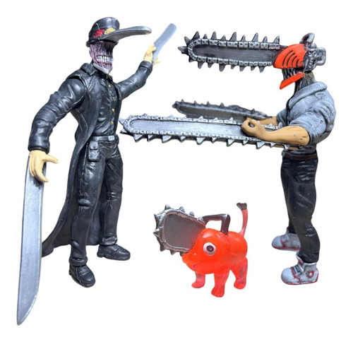 Chainsaw Man Pochita Vs Katana Man Samurai Sword Articulado