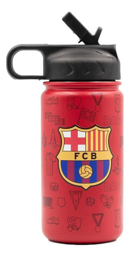 Botella Termo Norday Kids Barcelona Fc Doble Tapa Rojo Barcelona Fc Més Que Una Club