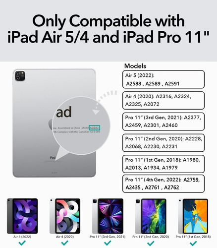 Imagen 5 de 10 de Teclado Gokoco Magic Para iPad 10.9 iPad Pro 11