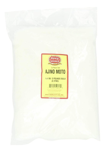 Spicy Ajino Moto Mundial (msg) A Granel, 5-pounds Por Spicy