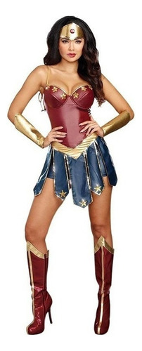 Disfraz De Wonder Woman For Adulto, Paquete De 6