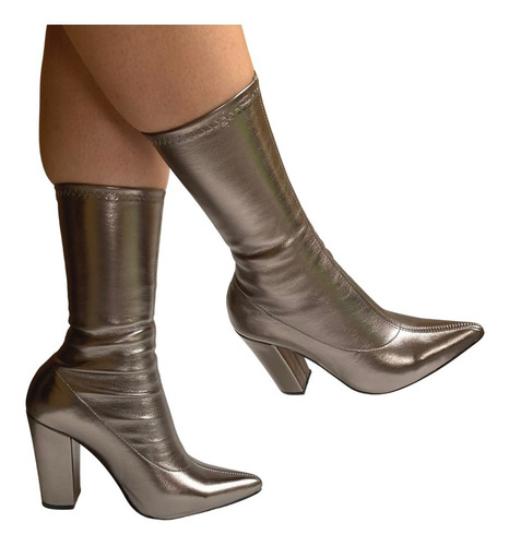 Bota Dama Stretch Puntal Felipe Rentería Moda Vestir Mujer