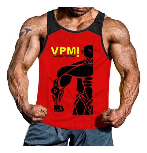 Musculosas Hombre Entrenamiento Liviana 2 Tonos Vpm! Genetic